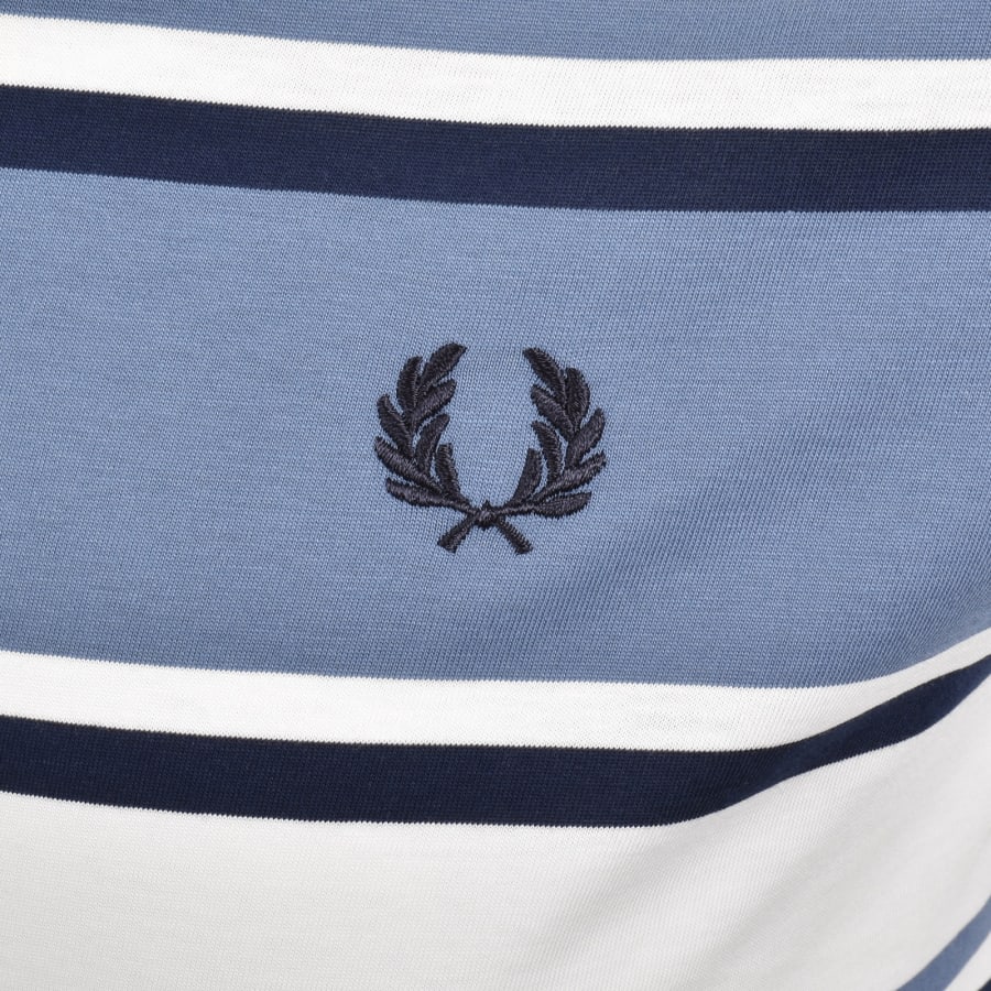 Image number 3 for Fred Perry Bold Stripe T Shirt Ace Blue