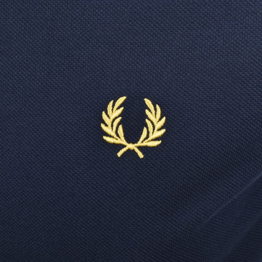Image number 3 for Fred Perry Plain Polo T Shirt Navy