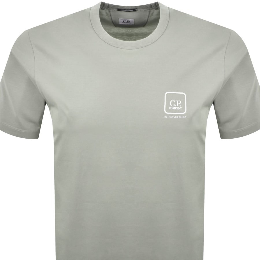 Image number 3 for CP Company Metropolis Logo T Shirt Green