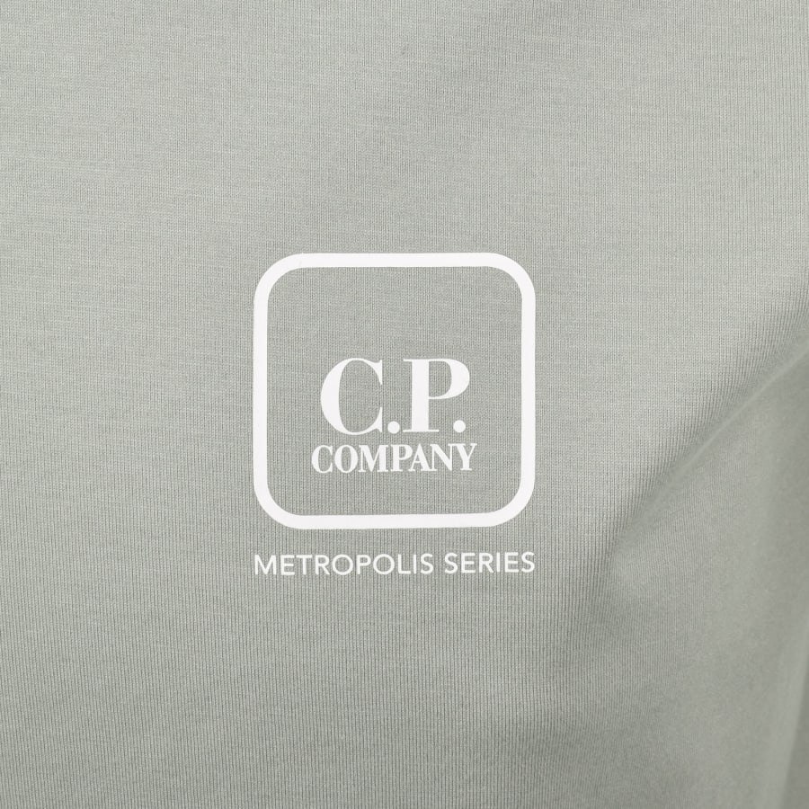 Image number 4 for CP Company Logo Jersey T Shirt Green