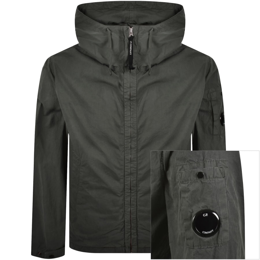 Image number 1 for CP Company Micro-Reps Hooded Jacket Grey