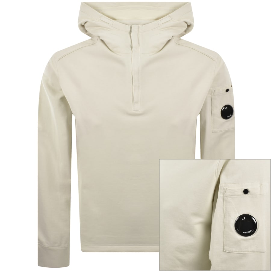 Image number 1 for CP Company HZ Lens Sweatshirt Cream