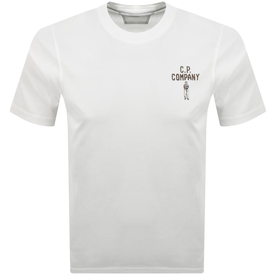 Image number 2 for CP Company Logo T Shirt Gauze White