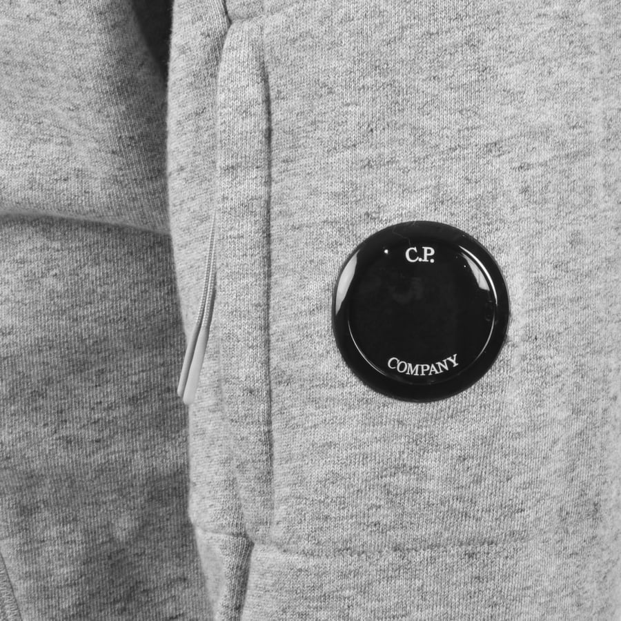 Image number 4 for CP Company Diagonal Raised Hoodie Grey