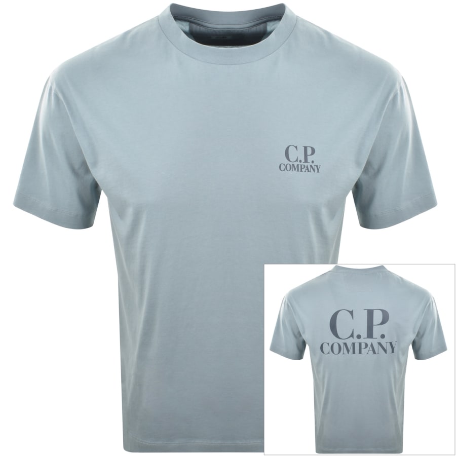 Image number 1 for CP Company Logo T Shirt Blue