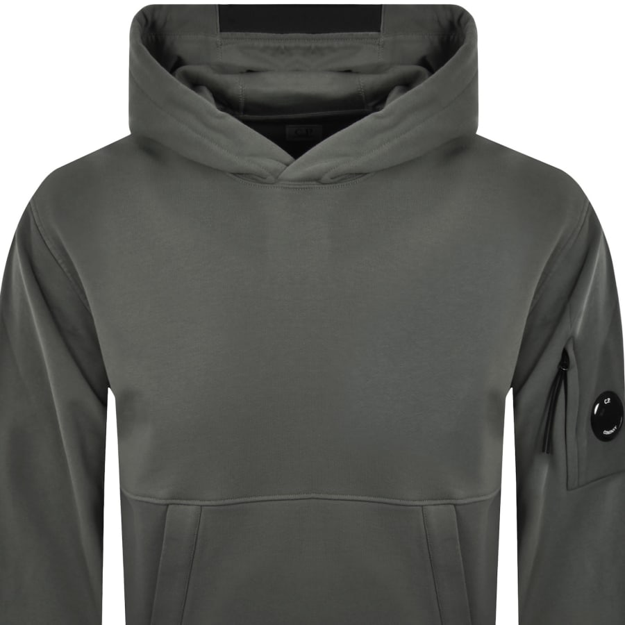 Image number 3 for CP Company Diagonal Raised Hoodie Green