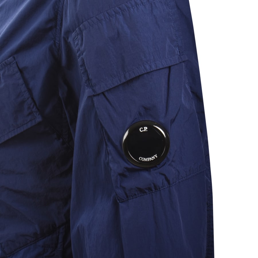 Image number 4 for CP Company Chrome-R Zip Overshirt Blue