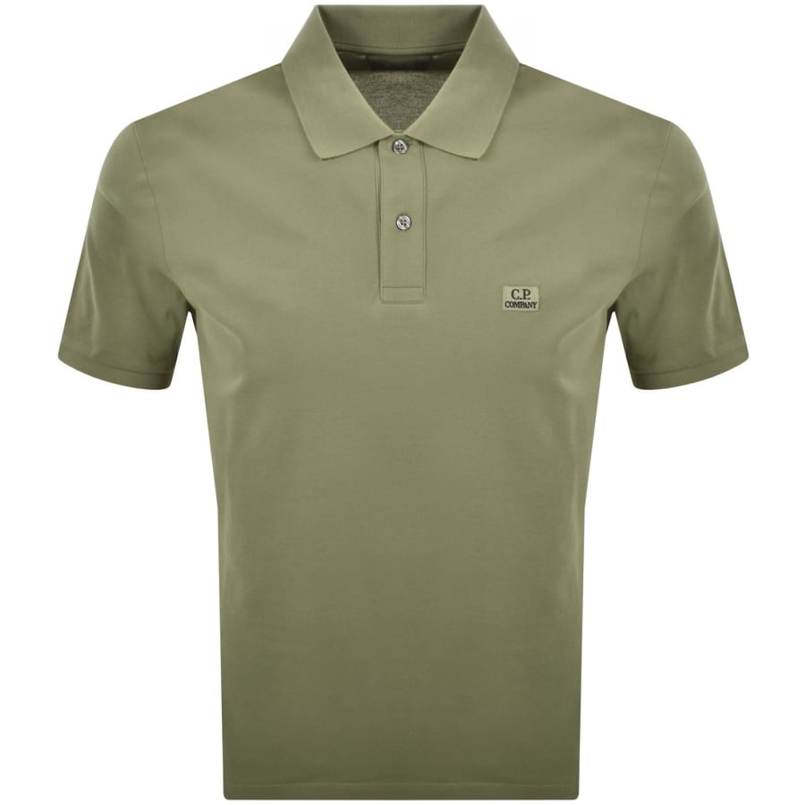 Image number 1 for CP Company Polo T Shirt Green