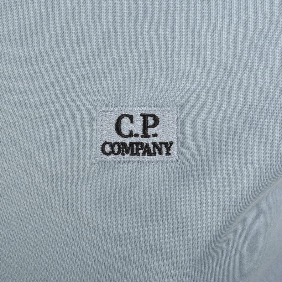 Image number 3 for CP Company Logo T Shirt Silver Blue
