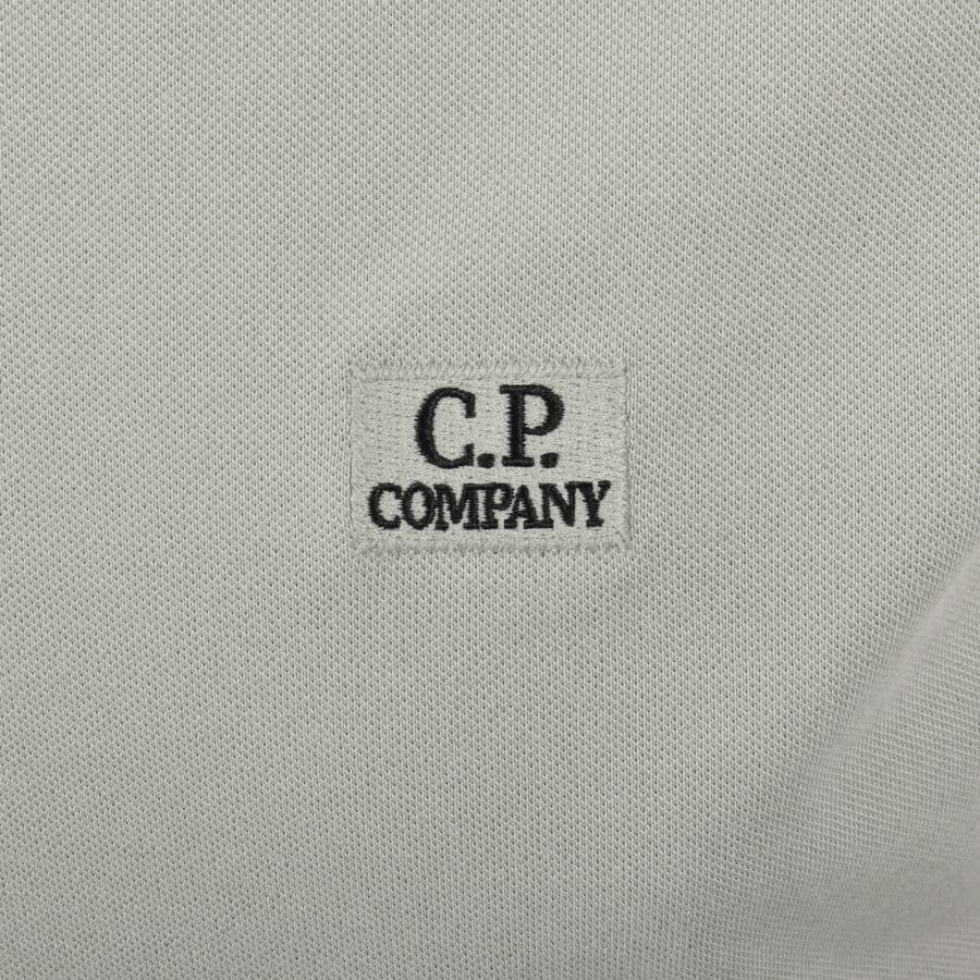 Image number 3 for CP Company Tipped Polo T Shirt Grey