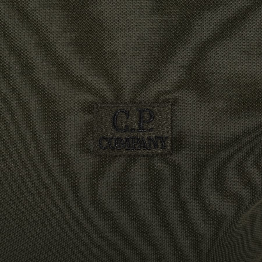 Image number 3 for CP Company Tipped Polo T Shirt Green