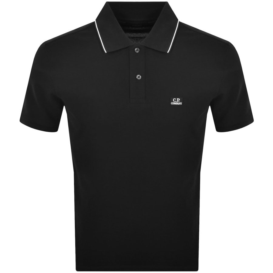 Image number 1 for CP Company Polo T Shirt Black