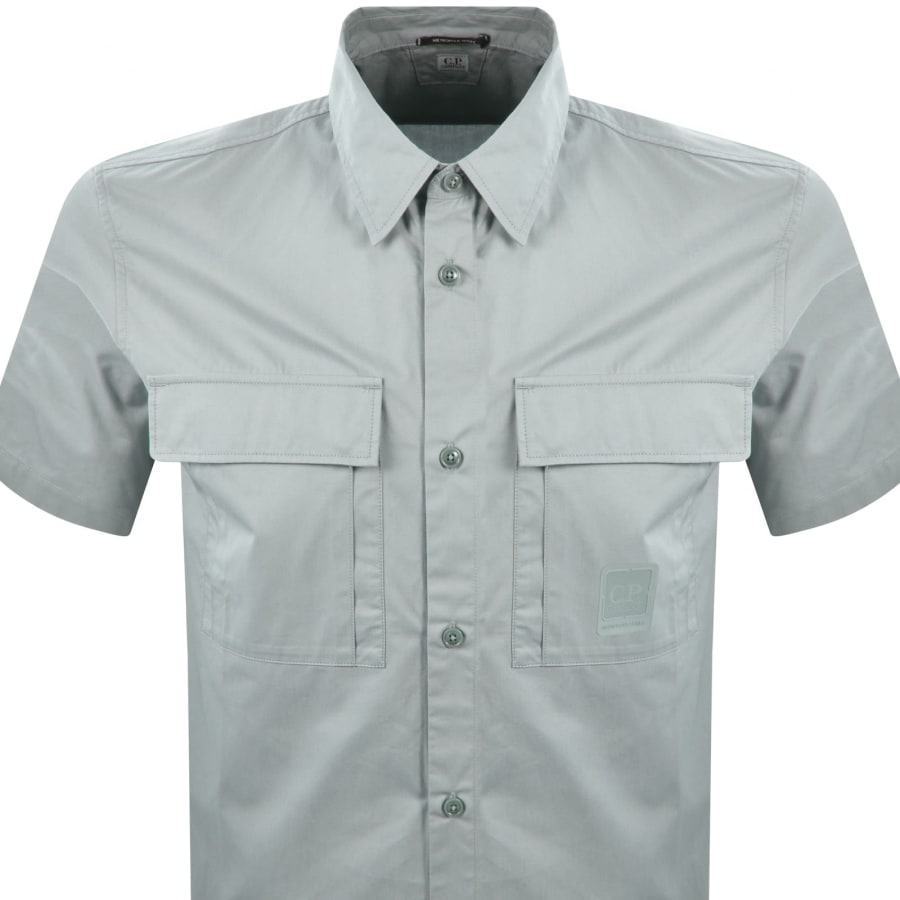 Image number 2 for CP Company Short Sleeve Shirt Grey