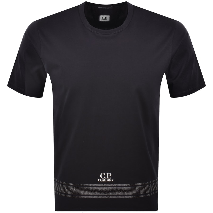 Image number 1 for CP Company T Pezza Jersey T Shirt Navy