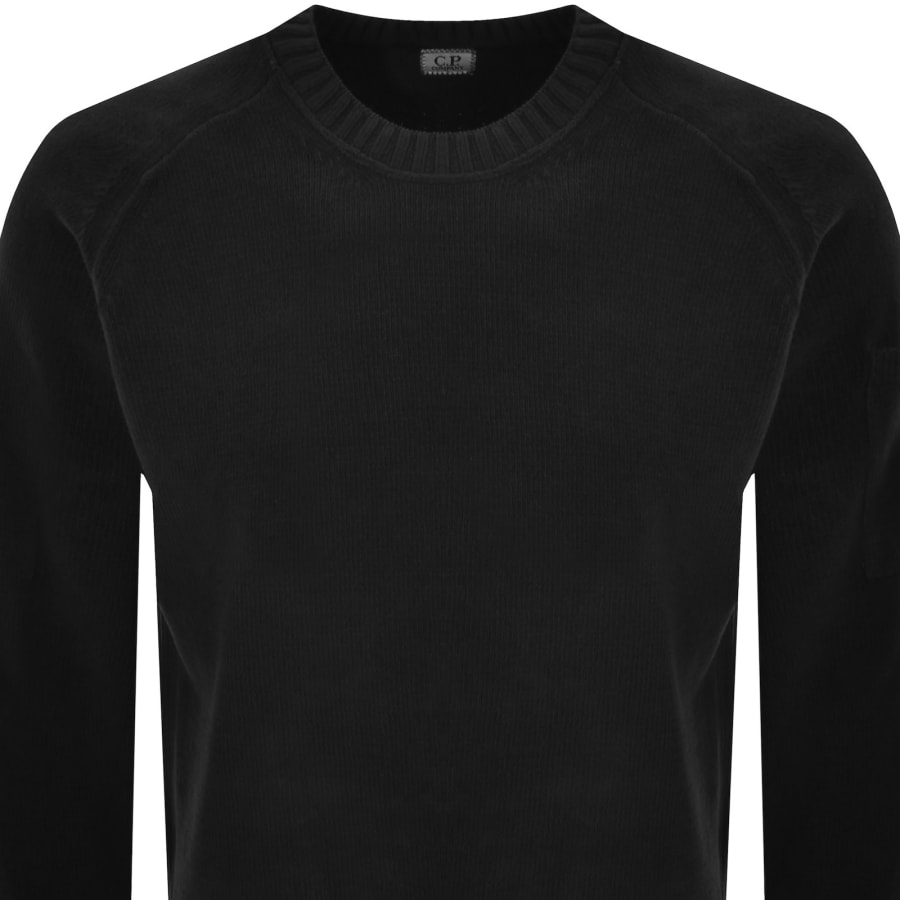 Image number 3 for CP Company Chenille Lens Jumper Black