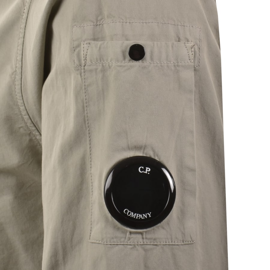 Image number 4 for CP Company Gabardine Overshirt Grey