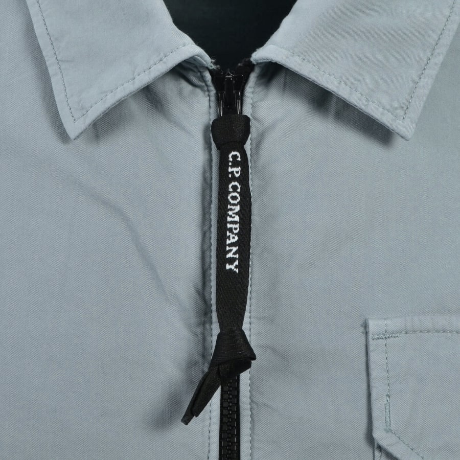 Image number 5 for CP Company Gabardine Overshirt Blue