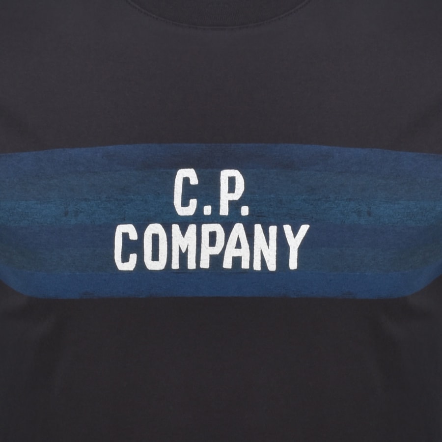 Image number 3 for CP Company Logo T Shirt Navy