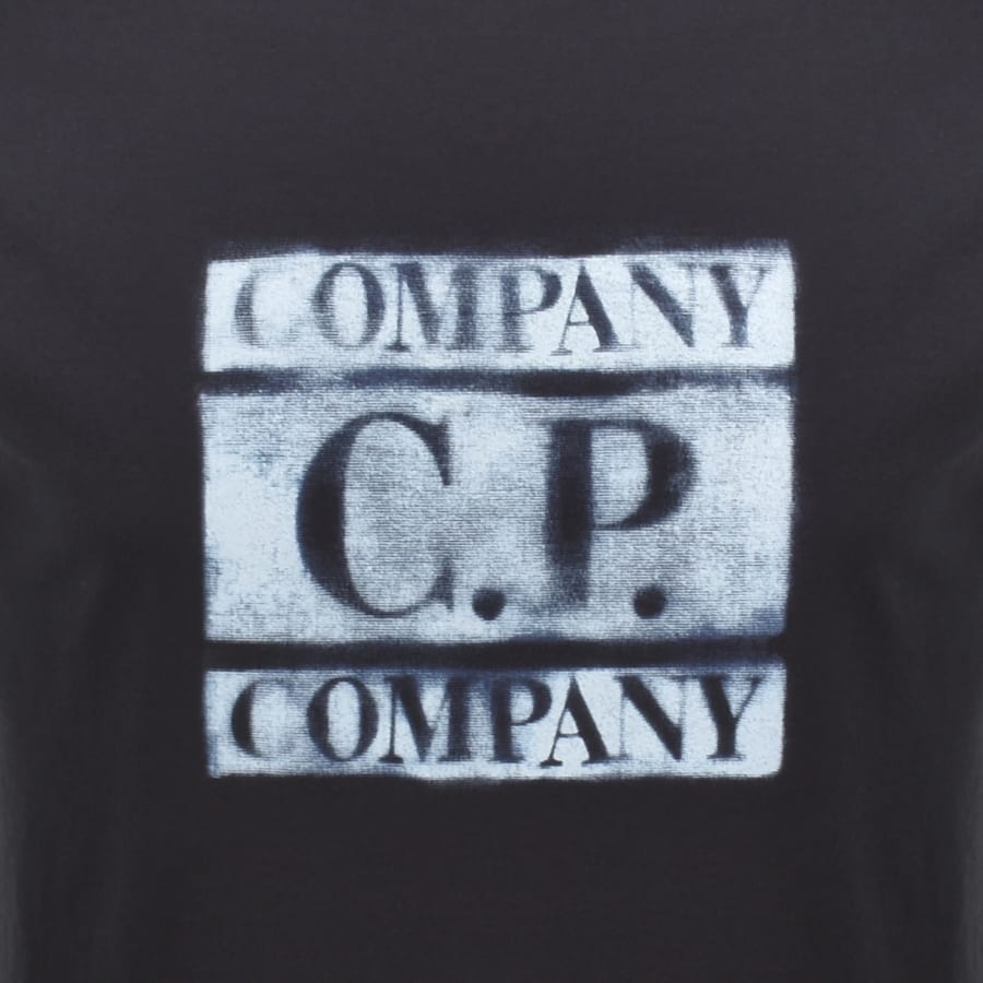 Image number 3 for CP Company Logo T Shirt Navy