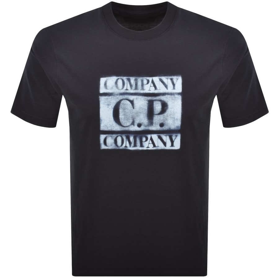 Image number 1 for CP Company Logo T Shirt Navy