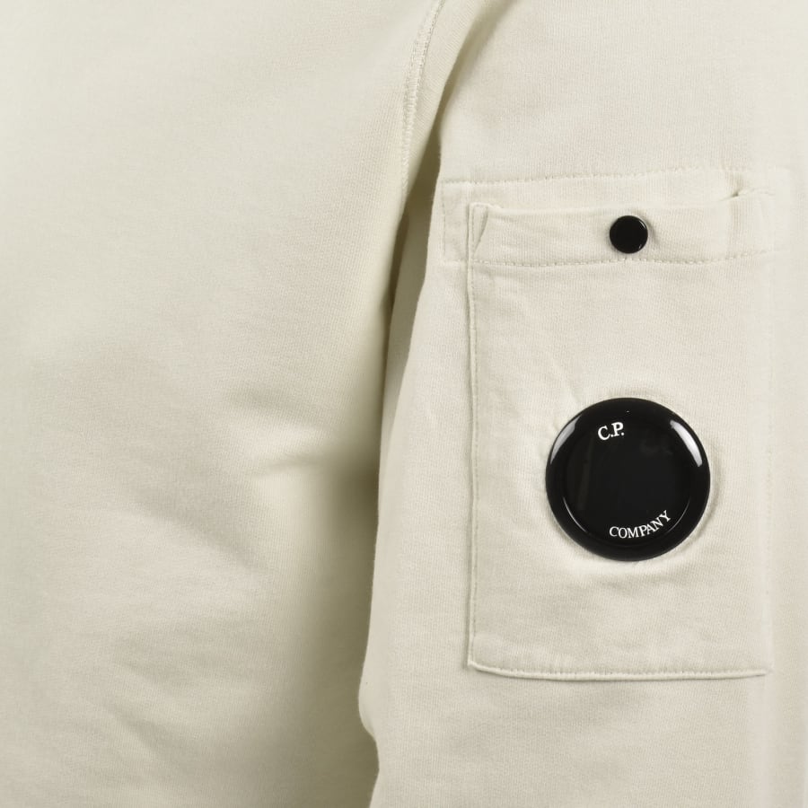 Image number 4 for CP Company Open Sweatshirt Cream