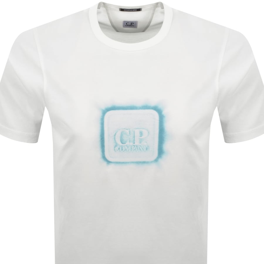 Image number 2 for CP Company Logo T Shirt Gauze White