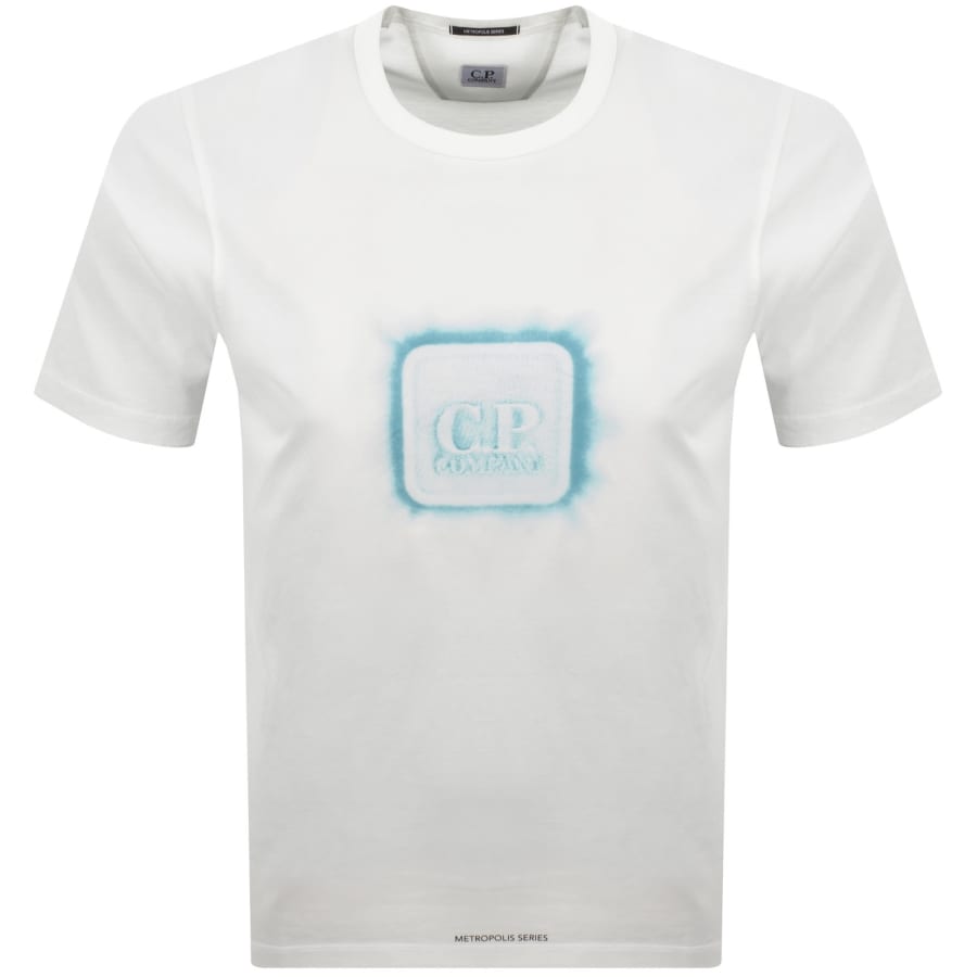 Image number 1 for CP Company Metropolis Logo T Shirt Gauze White