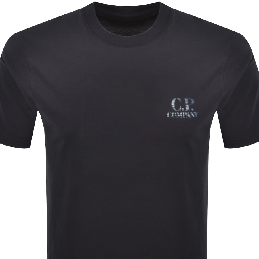 Image number 3 for CP Company Graphic Logo T Shirt Navy