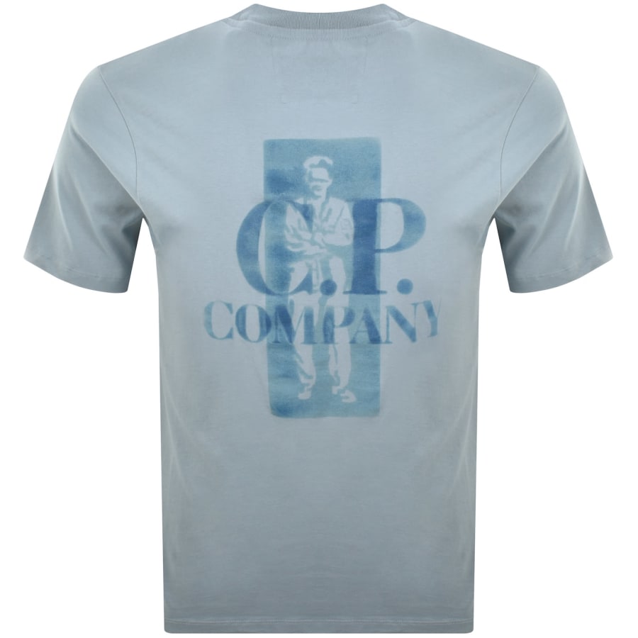 Image number 5 for CP Company Graphic Logo T Shirt Blue