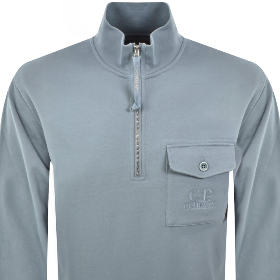 Image number 2 for CP Company Raised HZ Sweatshirt Blue
