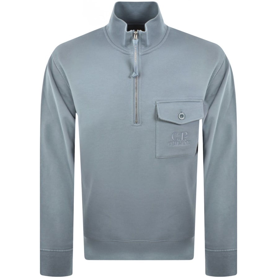 Image number 1 for CP Company Raised HZ Sweatshirt Blue