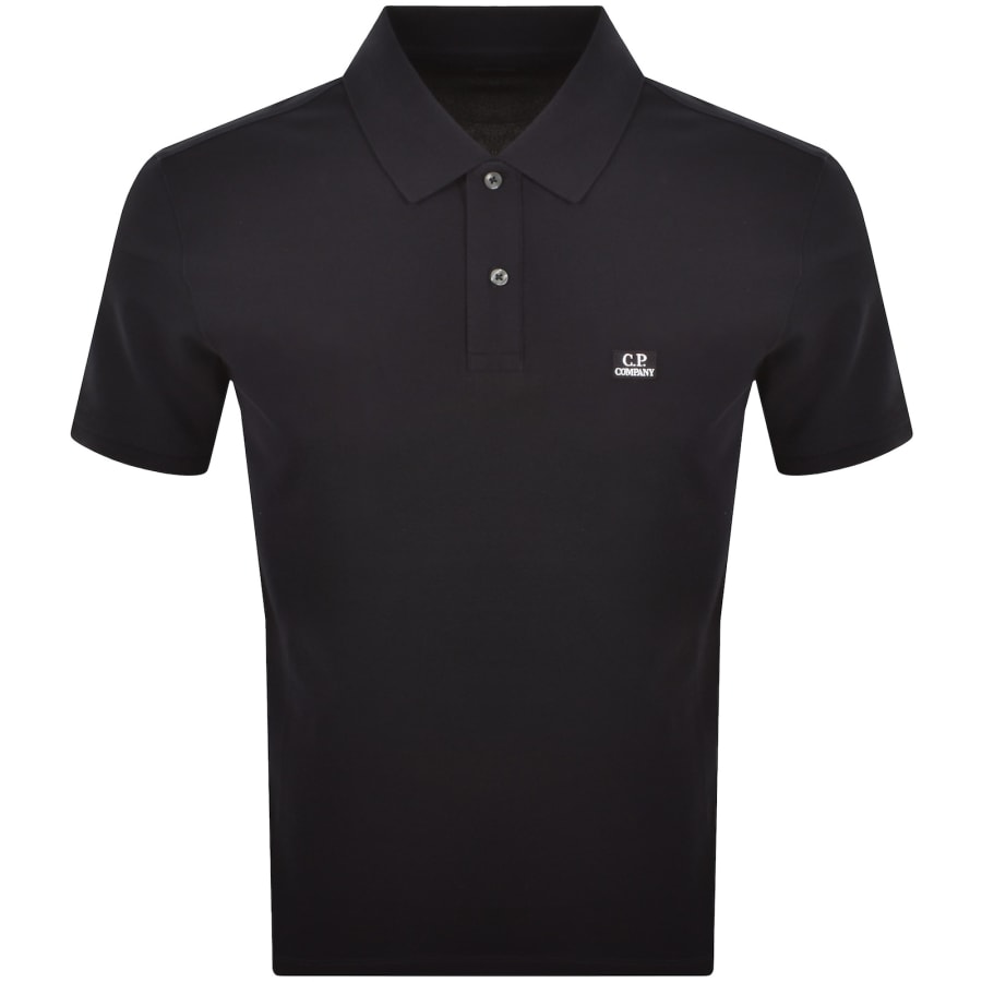 Image number 1 for CP Company Polo T Shirt Total Eclipse Navy