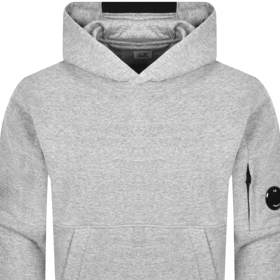 Image number 3 for CP Company Diagonal Raised Hoodie Grey