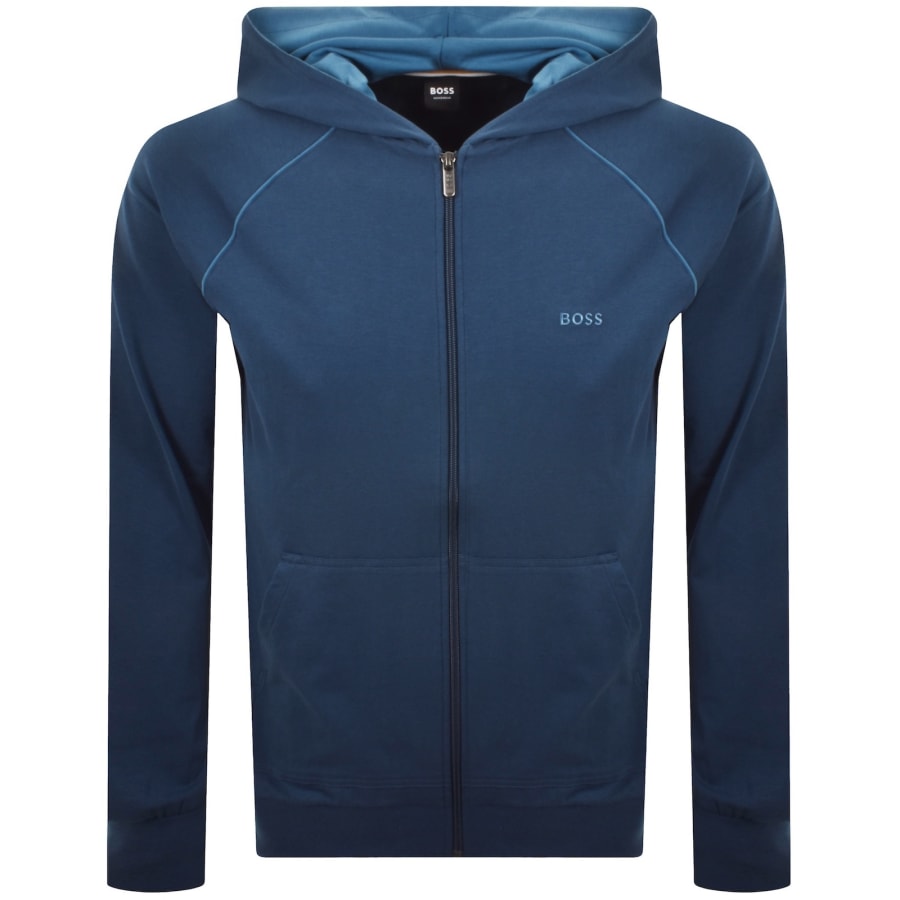 Image number 1 for BOSS Mix And Match Full Zip Hoodie Blue