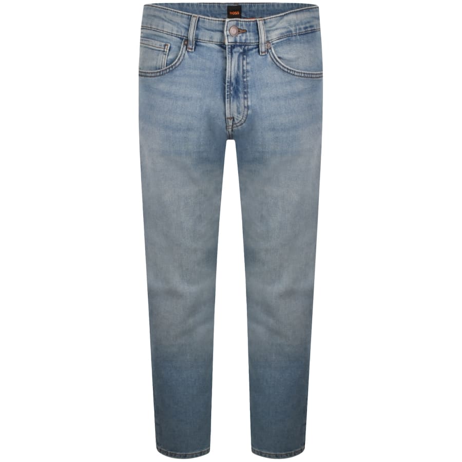 Image number 2 for BOSS RE Maine Regular Fit Light Wash Jeans Blue