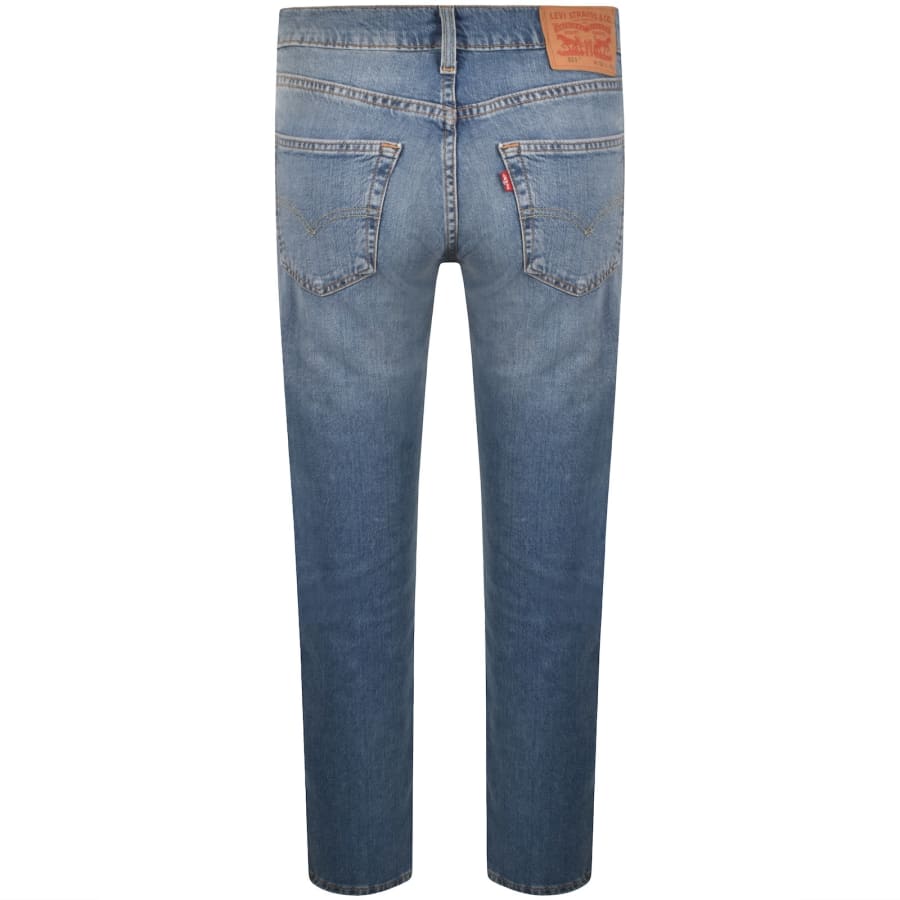 Image number 3 for Levis 511 Slim Fit Stretch Jeans Mid Wash Blue