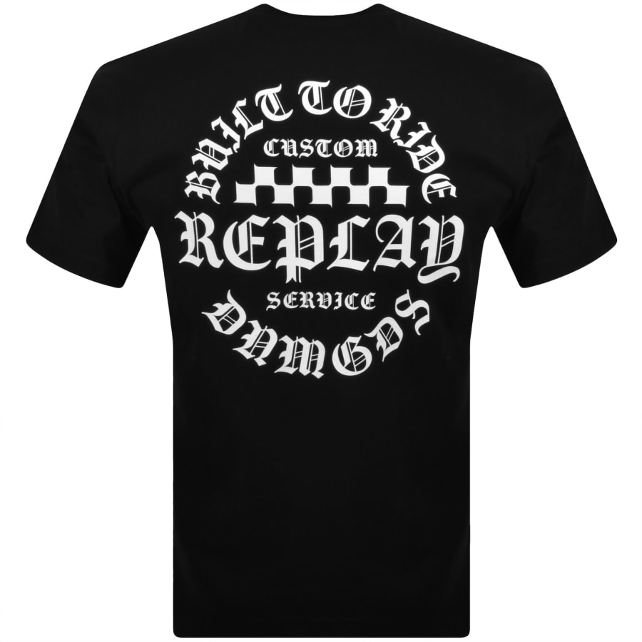 Image number 5 for Replay Logo T Shirt Black