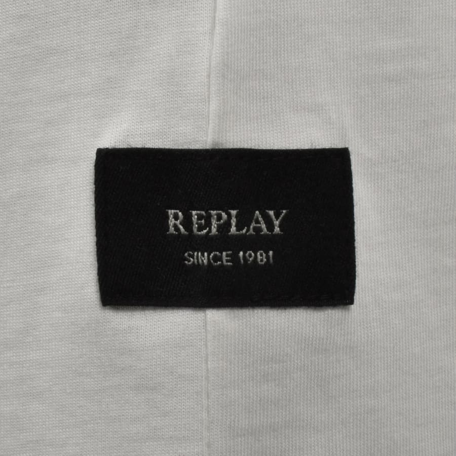 Image number 4 for Replay Logo T Shirt White