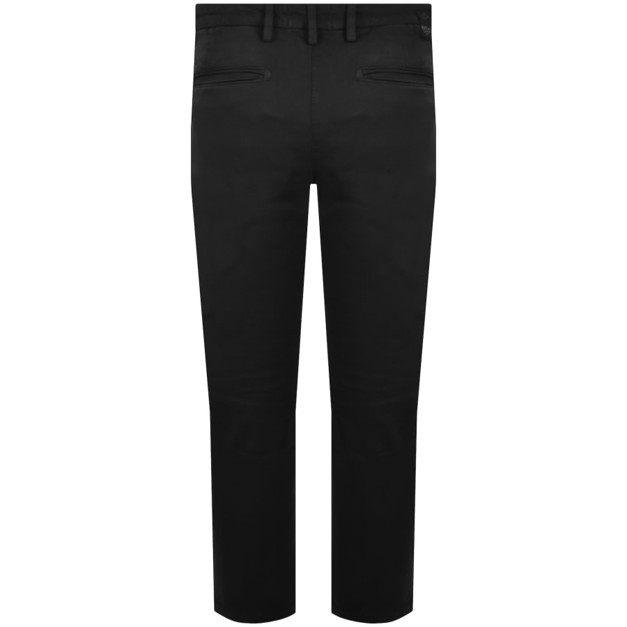 Image number 3 for Replay Benni Hyperflex Chino Jeans Black