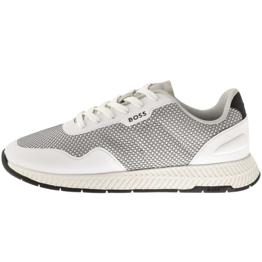 Image number 1 for BOSS Titanium Runner Trainers White
