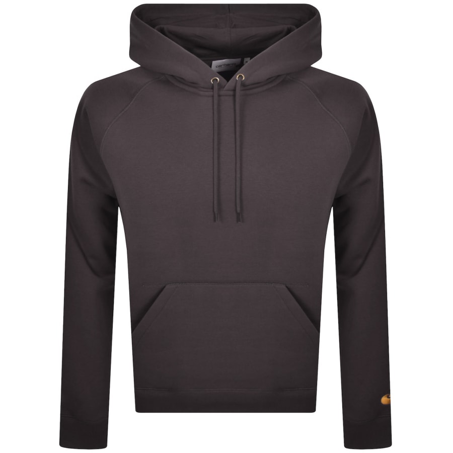 Image number 1 for Carhartt WIP Chase Hoodie Shale Brown