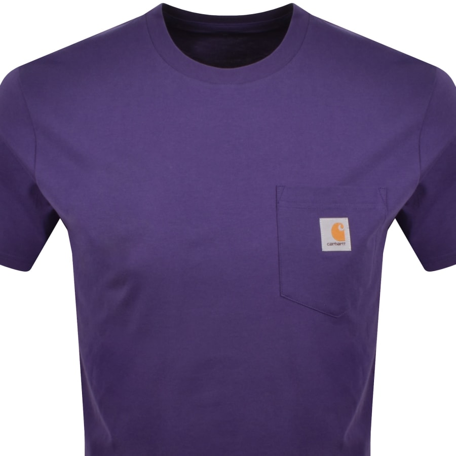 Image number 2 for Carhartt WIP Pocket T Shirt Purple