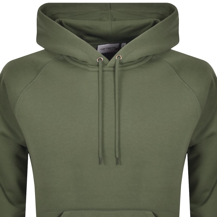 Image number 2 for Carhartt WIP Chase Hoodie Leaf Green