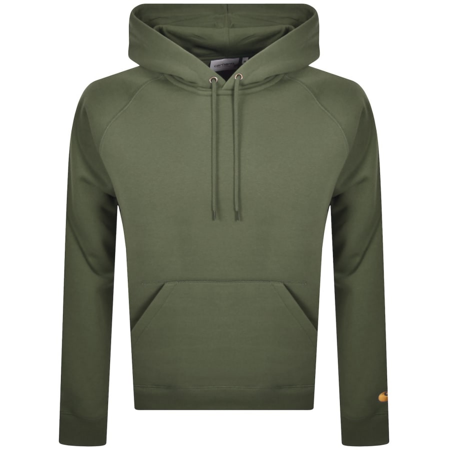 Image number 1 for Carhartt WIP Chase Hoodie Leaf Green
