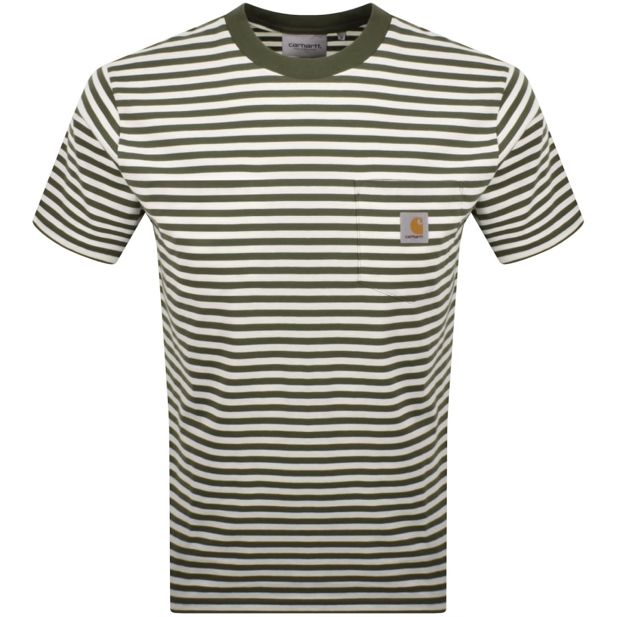 Image number 1 for Carhartt WIP Ezra Pocket T Shirt Green