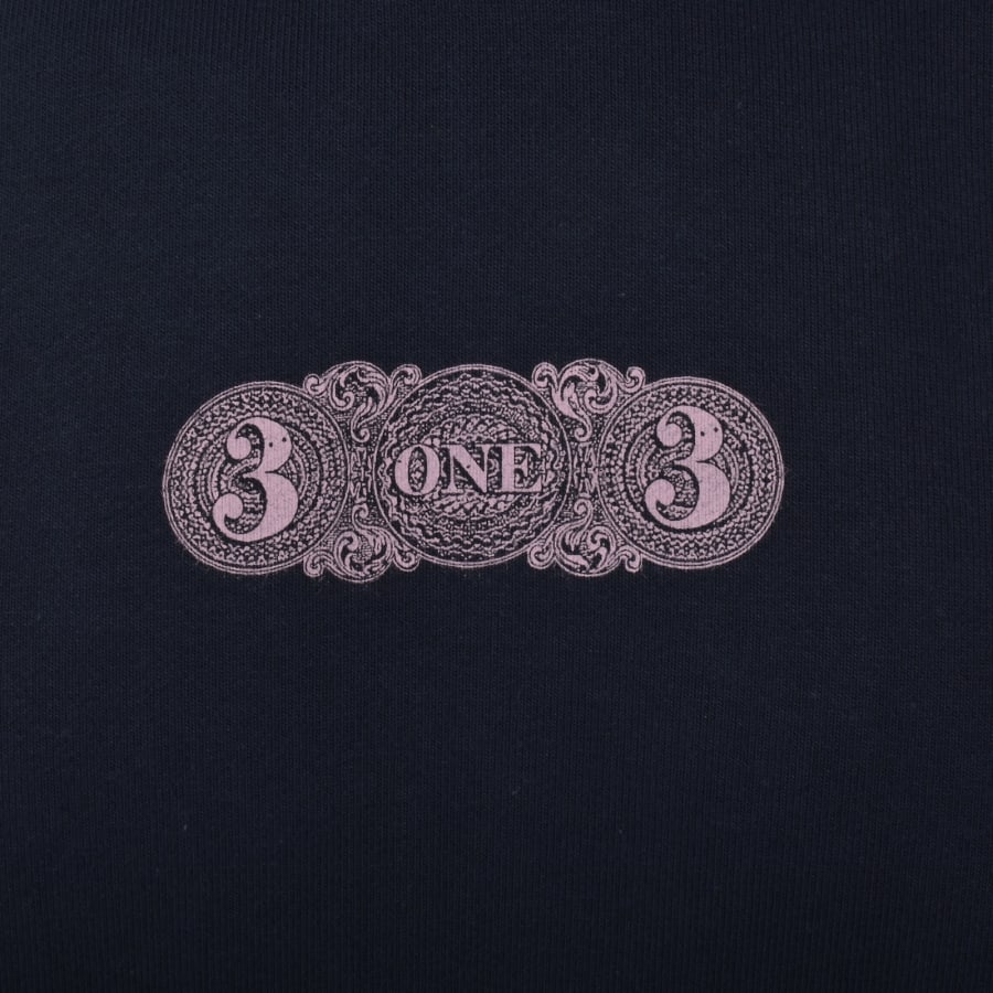 Image number 4 for Carhartt WIP 3 One 3 Hoodie Deep Night Blue