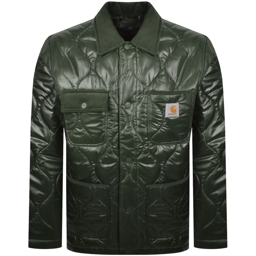 Image number 1 for Carhartt WIP Oscar Chore Liner Jacket Green