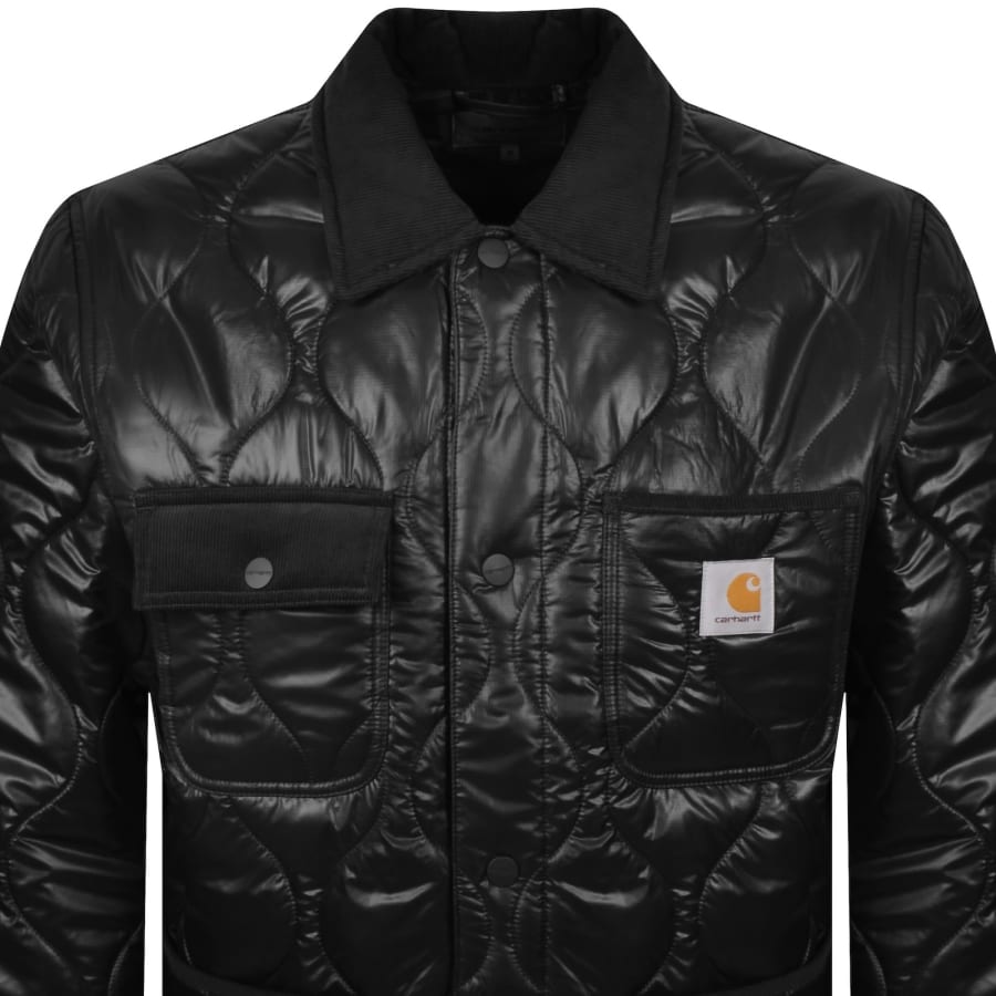 Image number 2 for Carhartt WIP Oscar Chore Liner Jacket Black