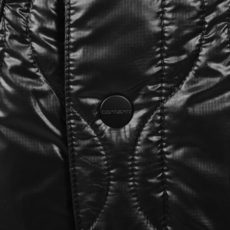 Image number 4 for Carhartt WIP Oscar Chore Liner Jacket Black