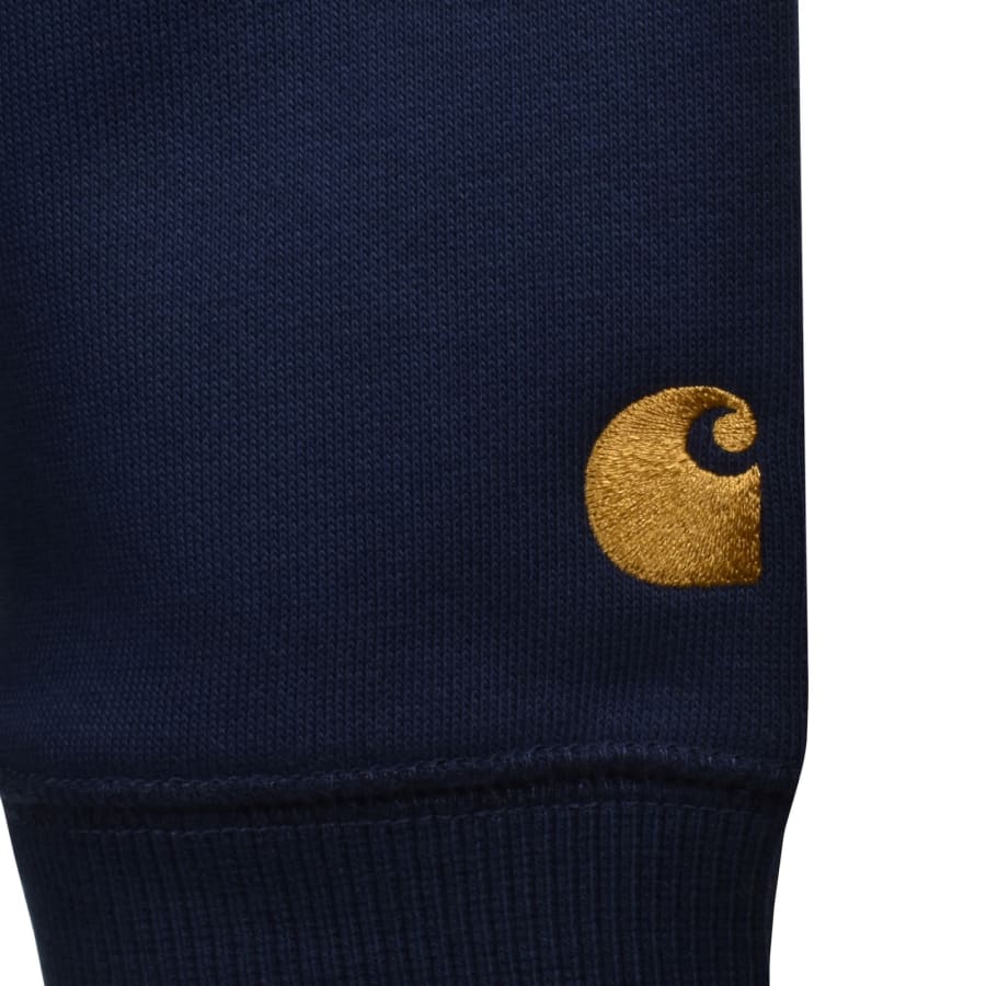 Image number 3 for Carhartt WIP Chase Logo Sweatshirt Navy
